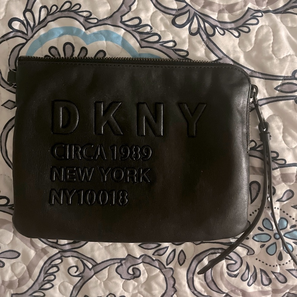 Donna Karen New York Leather Clutch